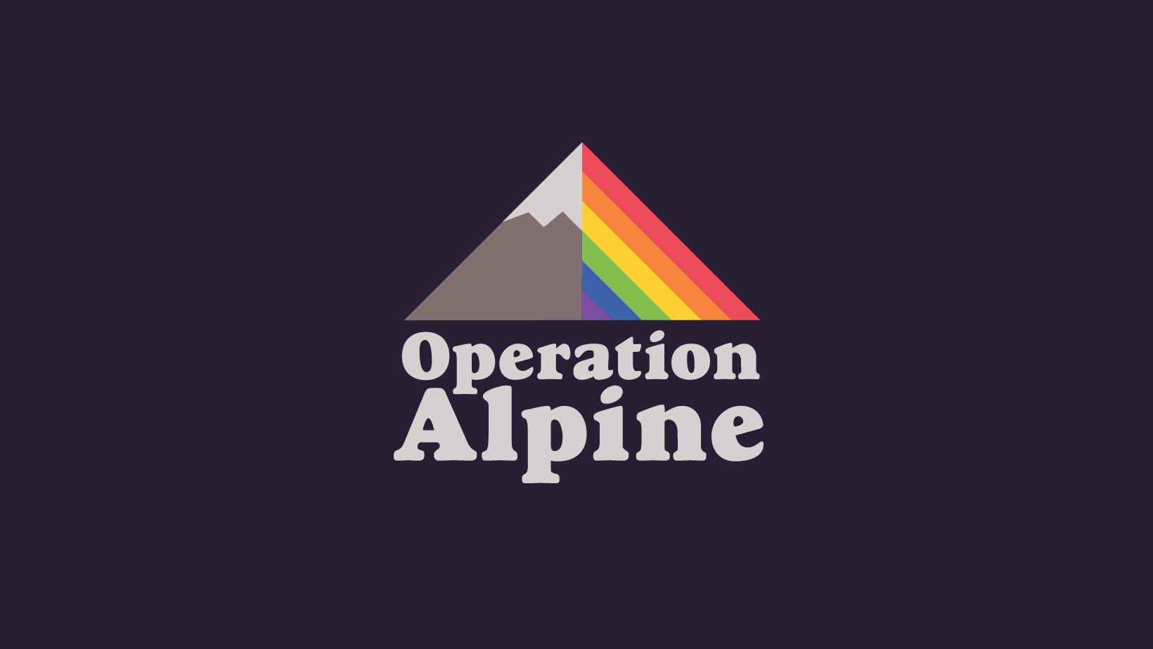 Operation Alpine logo graphic design
