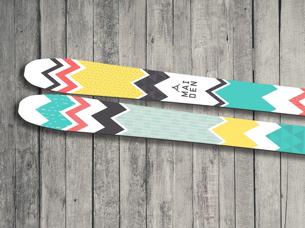 Ali Gray ski topsheets graphic design